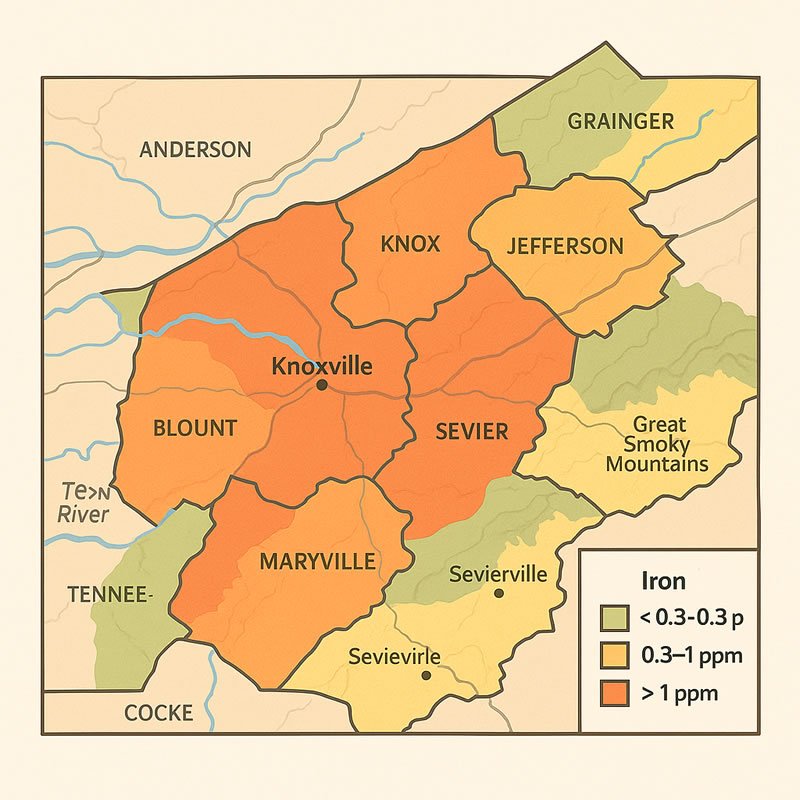 Tennessee Iron Geology Map